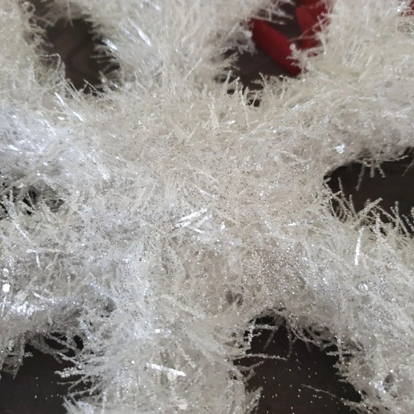 Big Christmas snowflake approx 13" tall by 11" wide sparkle - Picture 2 of 2